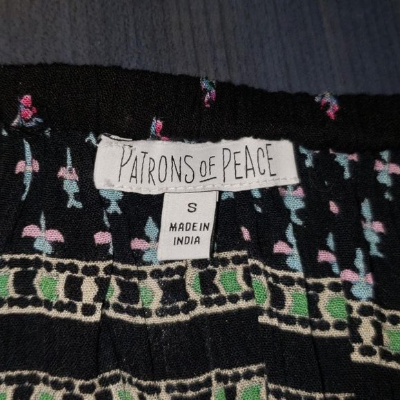 new high-low asymetrical floral rufle long boho skirt S-M - Picture 5 of 8